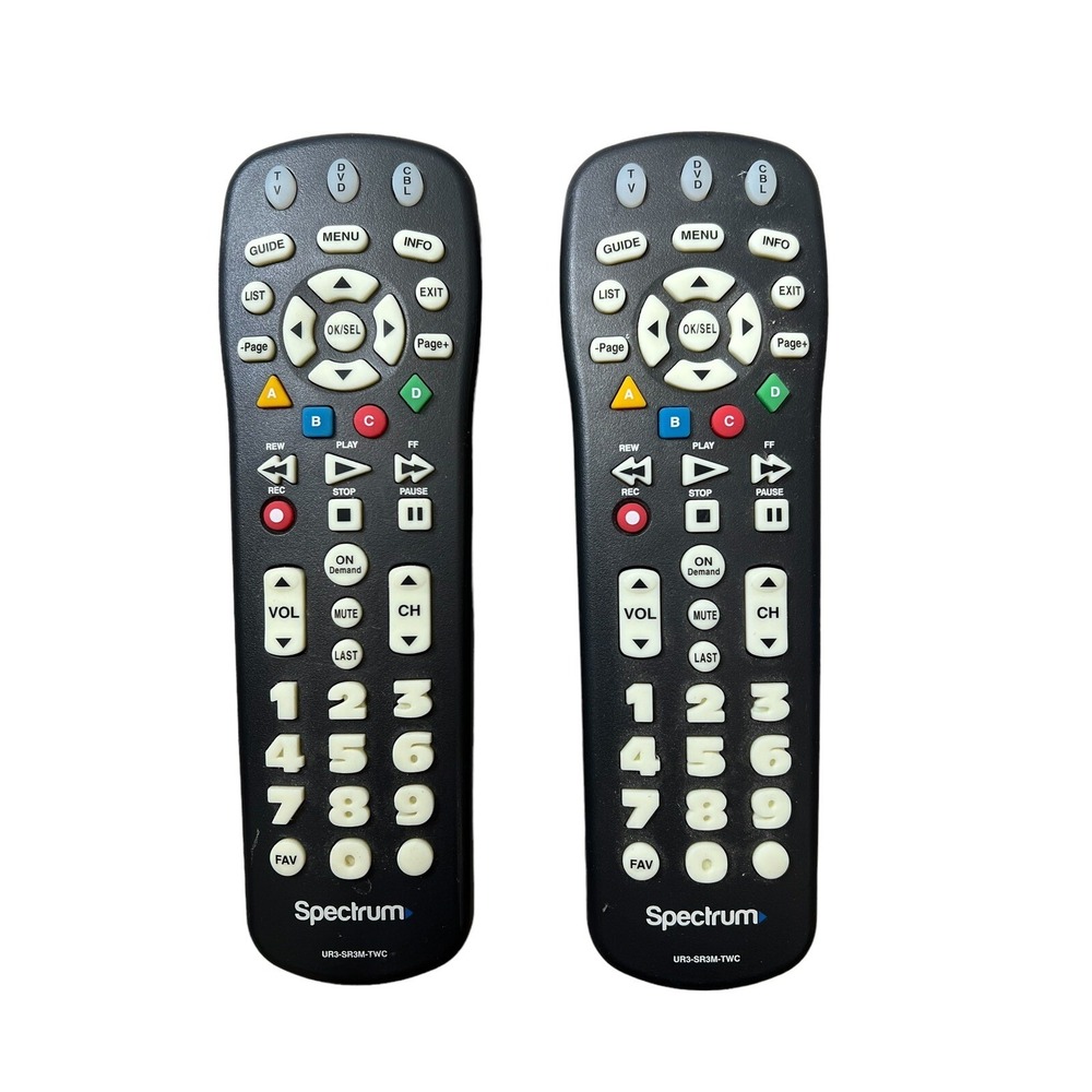 Spectrum UR3-SR3M-TWC Black Wireless Battery Operated Remote Control Replacement